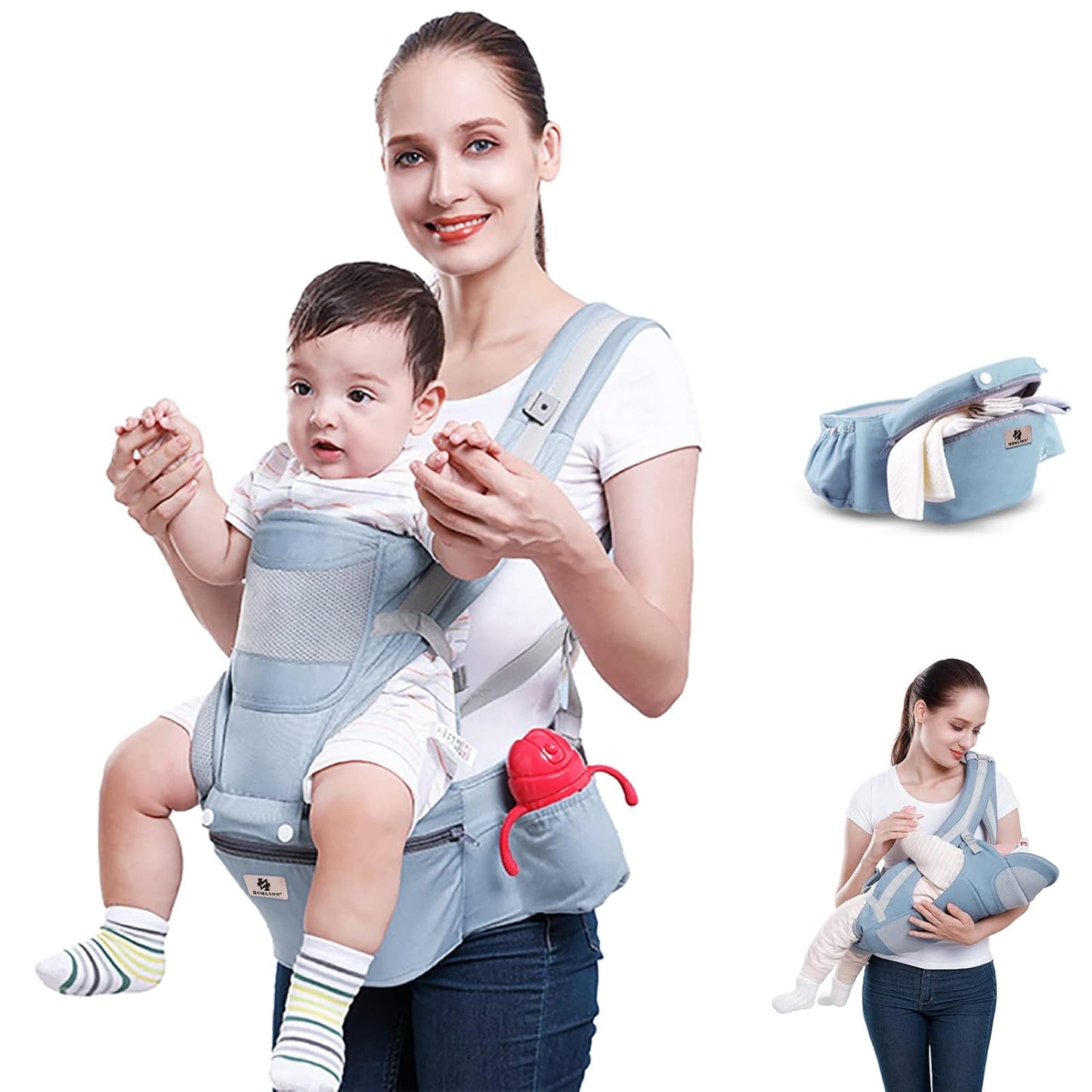 Babytrage 6 in 1 Tragetuch Baby Neugeborene – Ergonomisch