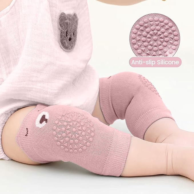 HUTRADE 3 Pairs of Knee Pads and Baby Socks Set Non-Slip