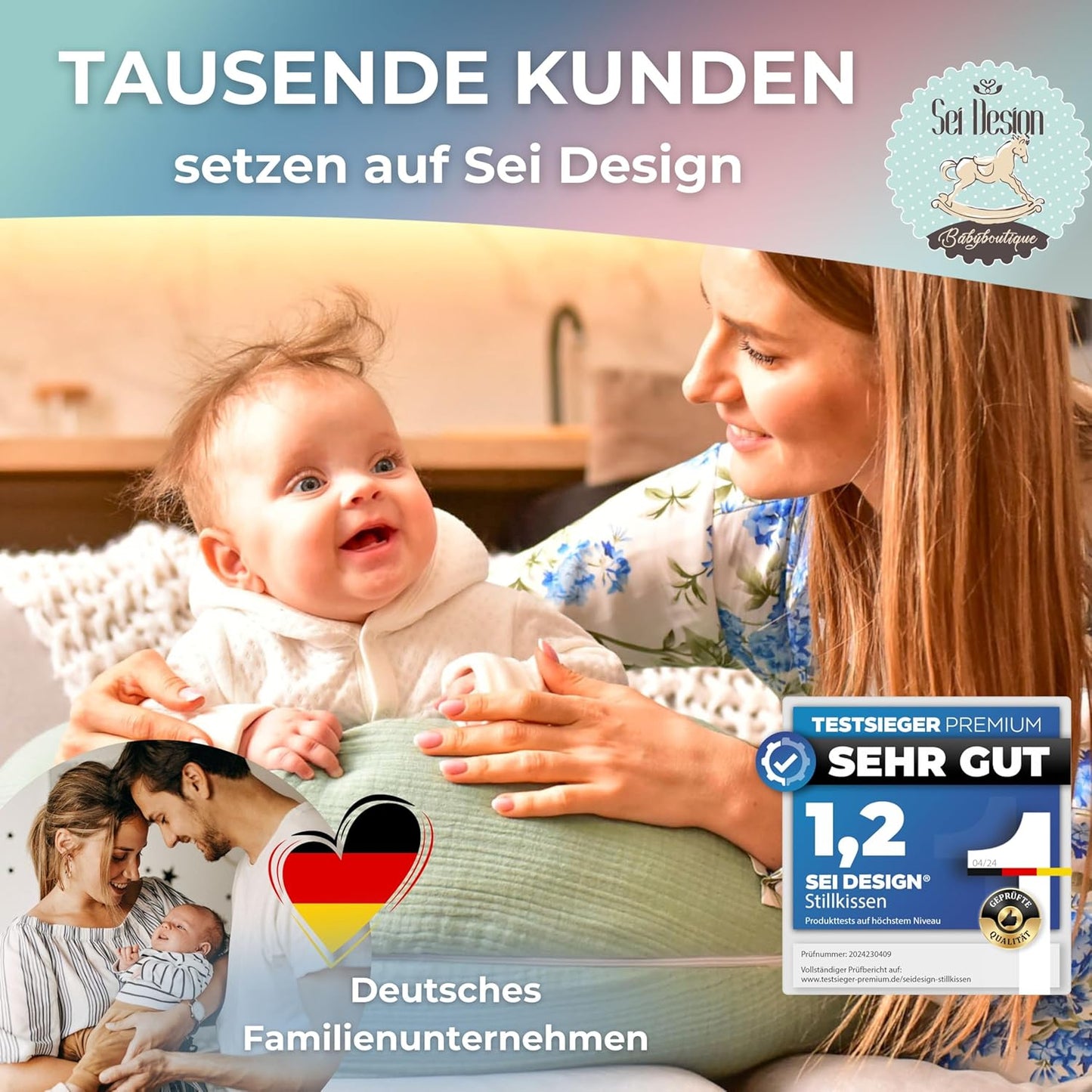 Stillkissen Schwangerschaftskissen fรผr Mรผtter und Baby