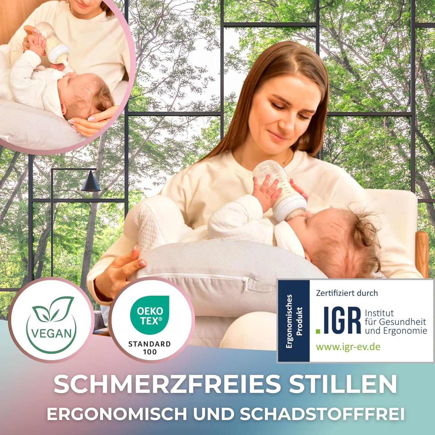 Stillkissen Schwangerschaftskissen fรผr Mรผtter und Baby