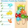 Holzpuzzle für Kleinkinder von 1-3 Jahren